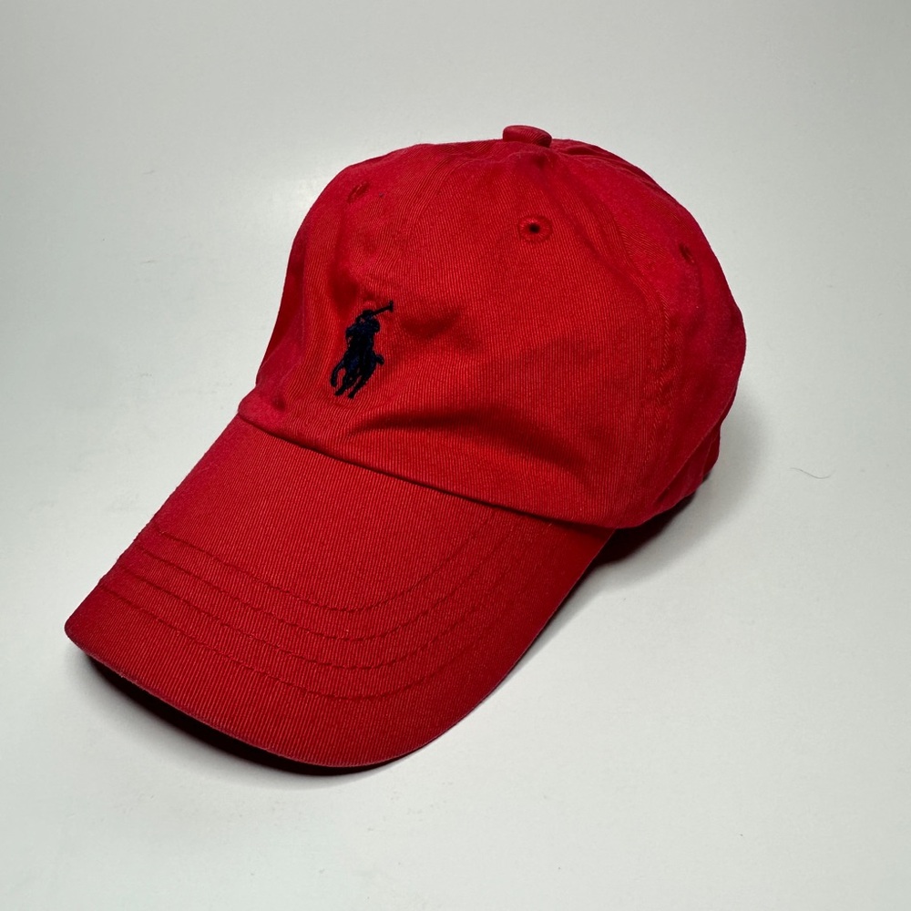 Ralph Lauren Polo Child Red Hat-Small Pony Logo- Size 2T-4T